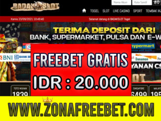 BadakSlot Freebet Gratis Rp 20.000 Tanpa Deposit