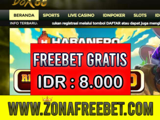 DSX88 Freebet Gratis Rp 8.000 Tanpa Deposit