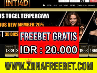 Inti4D Freebet Gratis Rp 20.000 Tanpa Deposit