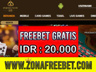 PokerClub88 Freebet Gratis Rp 20.000 Tanpa Deposit