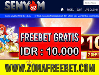 Senyum4D Freebet Gratis Rp 10.000 Tanpa Deposit