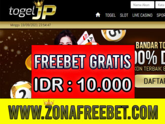 TogelJP Freebet Gratis Rp 10.000 Tanpa Deposit