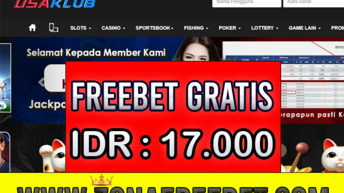 USAKlub Freebet Gratis Rp 17.000 Tanpa Deposit USAKlub Freebet Gratis Rp 17.000 Tanpa Deposit
