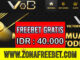 VOBBET Freebet Gratis Rp 40.000 Tanpa Deposit