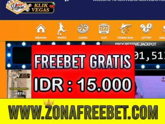KlikVegas Freebet Gratis Rp 15.000 Tanpa Deposit