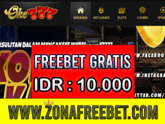 Oke777 Freebet Gratis Rp 10.000 Tanpa Deposit