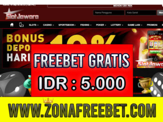SlotJawara Freebet Gratis Rp 5.000 Tanpa Deposit