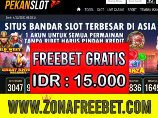 PekanSlot Freebet Gratis Terbaru Rp 15.000 Tanpa Depositq
