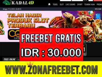 Kadal4D Freebet Gratis Rp 30.000 Tanpa Deposit