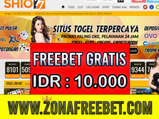 Shio77 Freebet Gratis Rp 10.000 Tanpa Deposit