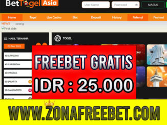 BetTogelAsia Freebet Gratis Rp 25.000 Tanpa Deposit