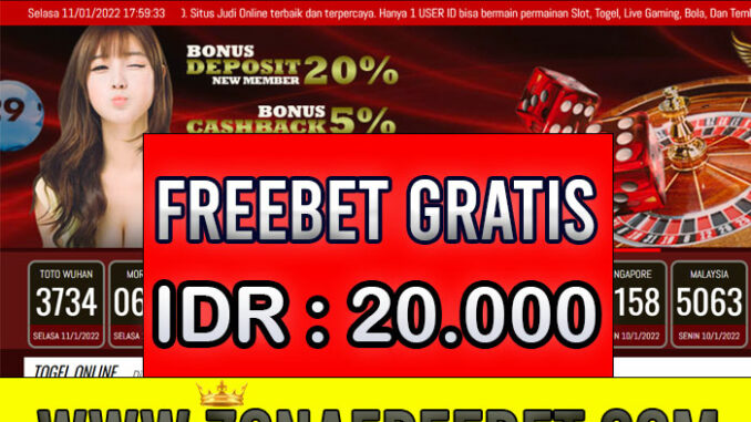 Gama4D Freebet Gratis Rp 20.000 Tanpa Deposit