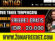 Inti4D Freebet Gratis Rp 20.000 Tanpa Deposit