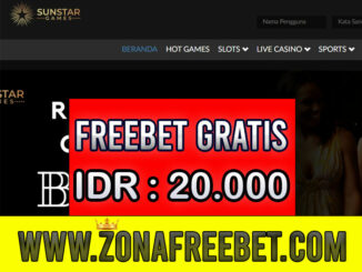 SunStarGames Freebet Gratis Rp 20.000 Tanpa Deposit